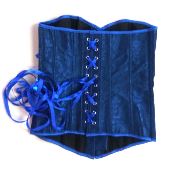 2/$15 Sexy Royal Blue Corset NWOT - Picture 2 of 8